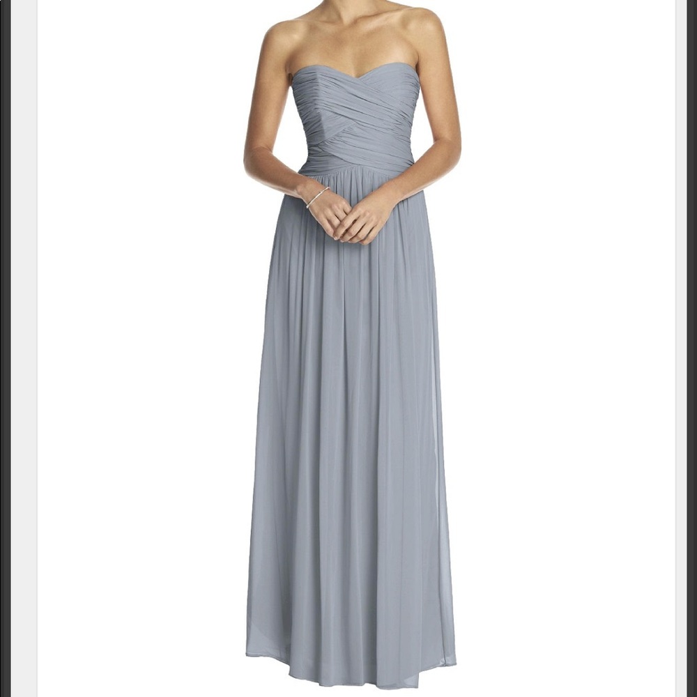 Dessy strapless chiffon dress with tags!!